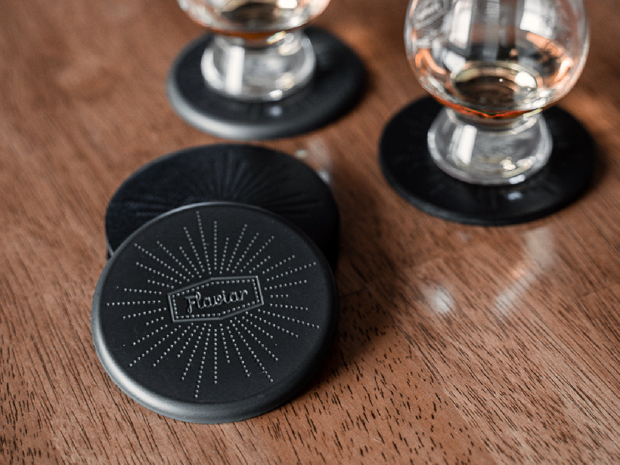 4 Flaviar Concrete Coasters