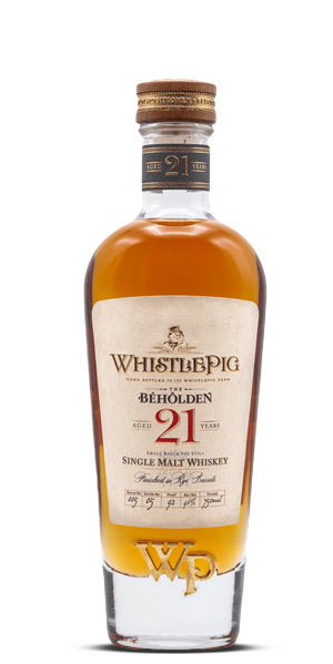 WhistlePig The Beholden 21 Year Single Malt Whiskey