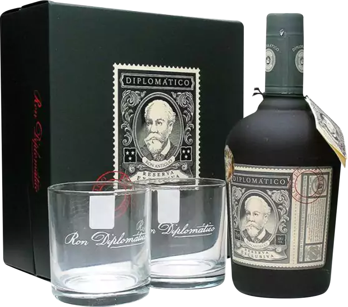Diplomatico---Botucal-Reserva-Exclusiva-Rum-with-Glasses,-Venezuela.png