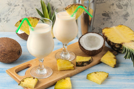 Pina colada cocktail