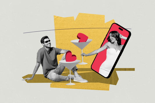 valentine day february holiday celebrate young lady stand back man fly couple date