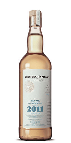 Deer, Bear & Moose Isle of Jura 2011 Single Malt Scotch Whisky