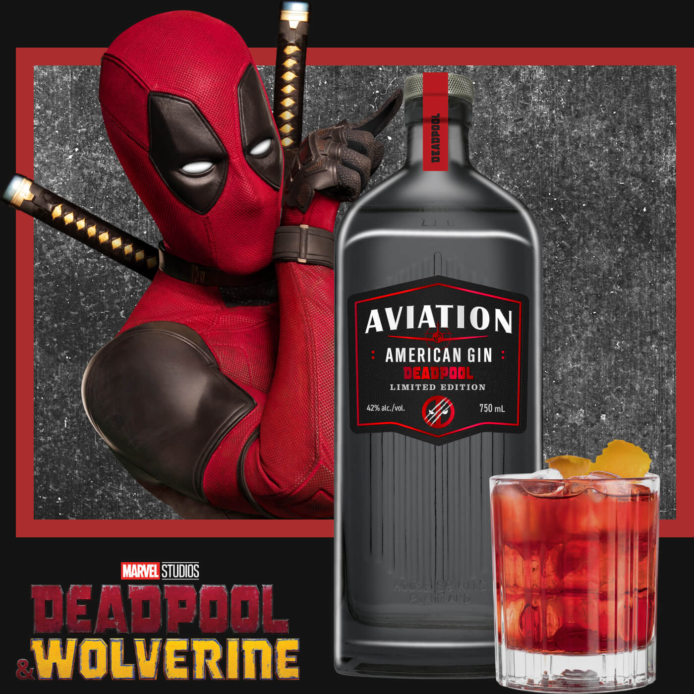 Aviation Deadpool & Wolverine Limited Edition American Gin