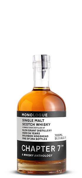 Chapter 7 Monologue 24 Year Old Glen Grant 1998 Single Malt Scotch Whisky (700mL)