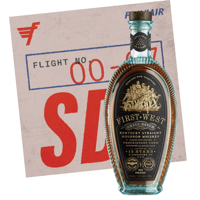15 Stars First West Small Batch Straight Bourbon Whiskey