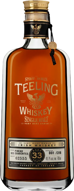 Teeling Very Rare Cask 33 Year Old Pineau des Charentes Irish Whiskey (700mL)