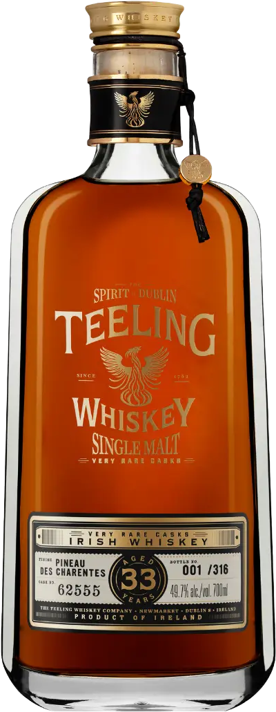 Teeling Very Rare Cask 33 Year Old Pineau des Charentes Irish Whiskey (700mL)