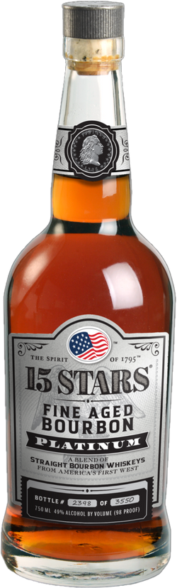 15 Stars Platinum Straight Bourbon Whiskey