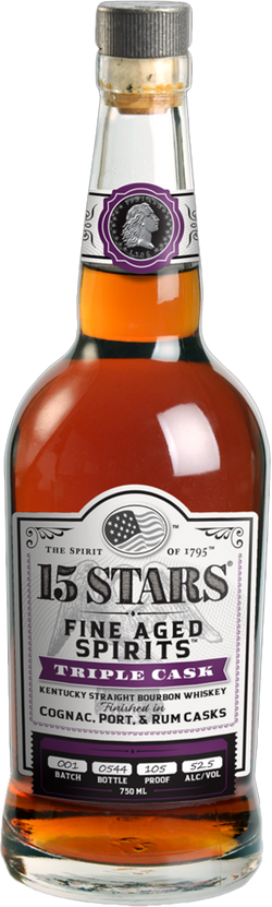 15 Stars Triple Cask Straight Bourbon Whiskey