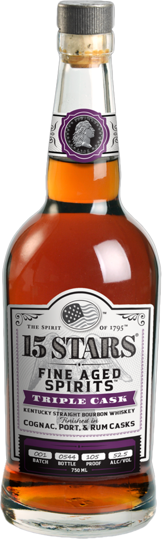 15 Stars Triple Cask Straight Bourbon Whiskey