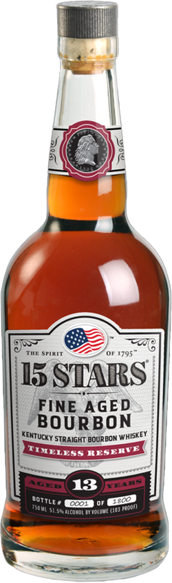 15 Stars Timeless Reserve 13 Year Old Kentucky Straight Bourbon Whiskey