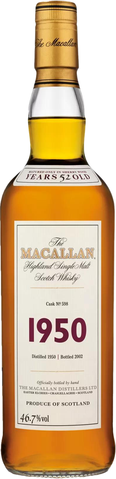 1950 The Macallan Fine & Rare Vintage Single Malt Scotch Whisky