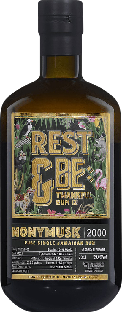 2000 Rest & Be Thankful Co. Monymusk Single Cask Rum