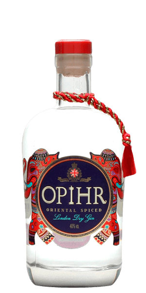Echte Produkthandhabung Opihr Oriental Spiced Gin – Dry Flaviar London