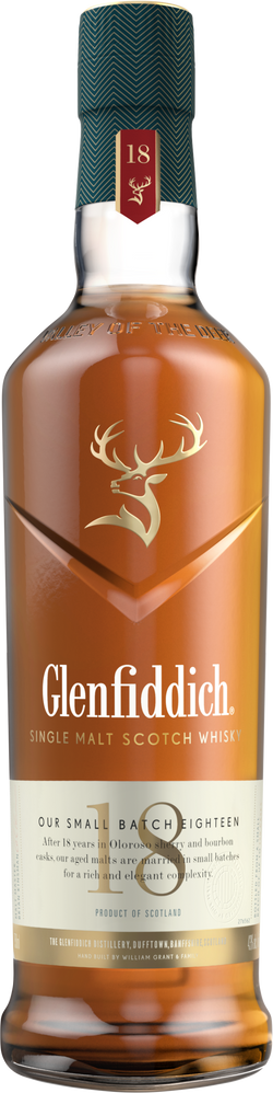 Glenfiddich 18 Year Old Single Malt Scotch Whisky