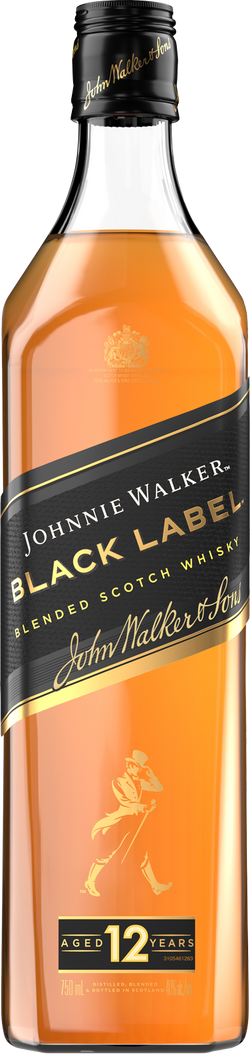 Johnnie Walker Black Label 12 Year Old Blended Scotch Whisky