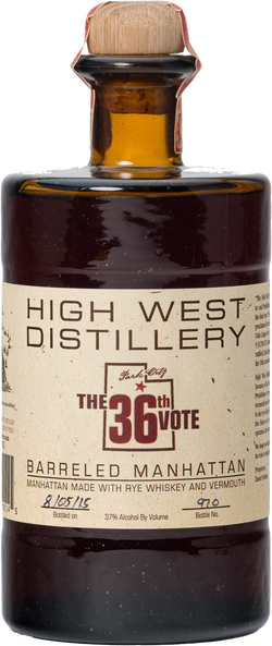 High West 36th Vote Barreled Manhattan