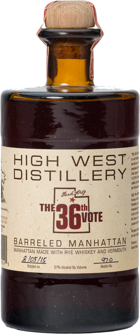 High West 36th Vote Barreled Manhattan