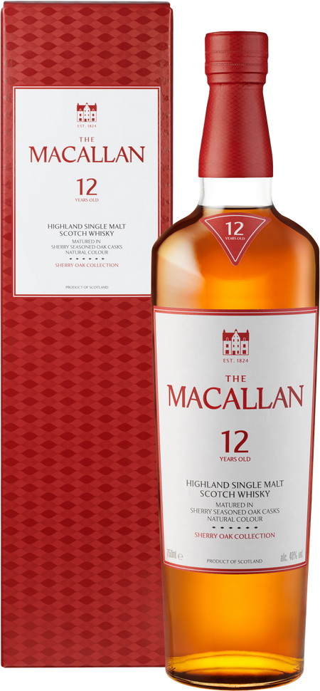 The Macallan 12 Year Old Sherry Oak Single Malt Scotch Whisky