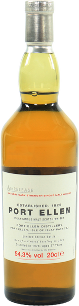 Port Ellen 27 Year Old 1978 6th Release Single Malt Scotch Whisky