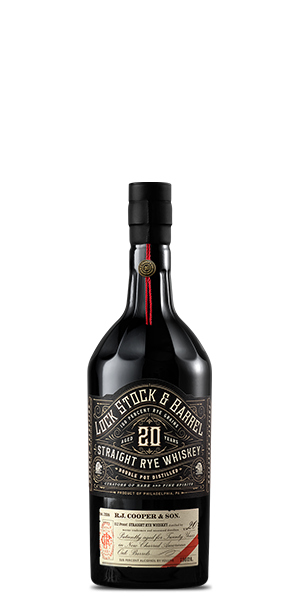 Lock Stock & Barrel 20 Year Old Straight Rye Whiskey