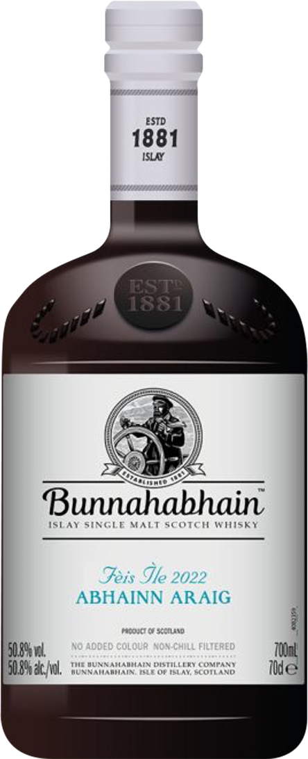 2022 Bunnahabhain Feis Ile Abhainn Araig Single Malt Scotch Whisky (700mL)