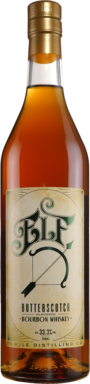 28 Mile Distilling Co. Elf Butterscotch Flavored Bourbon Whiskey