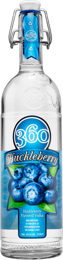 360 Huckleberry Flavoured Vodka (1L)