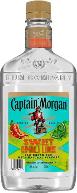 Captain Morgan Sweet Chili Lime Caribbean Rum (375mL)