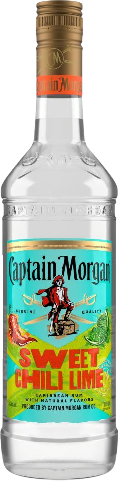 Captain Morgan Sweet Chili Lime Caribbean Rum (1L)