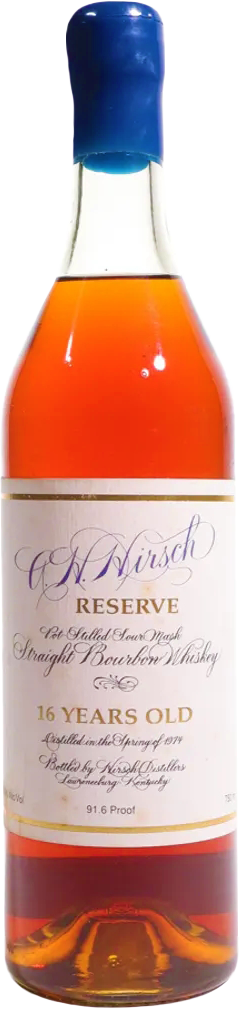 A.H. Hirsch 1974 16 Year Old Blue Wax Straight Bourbon Whiskey