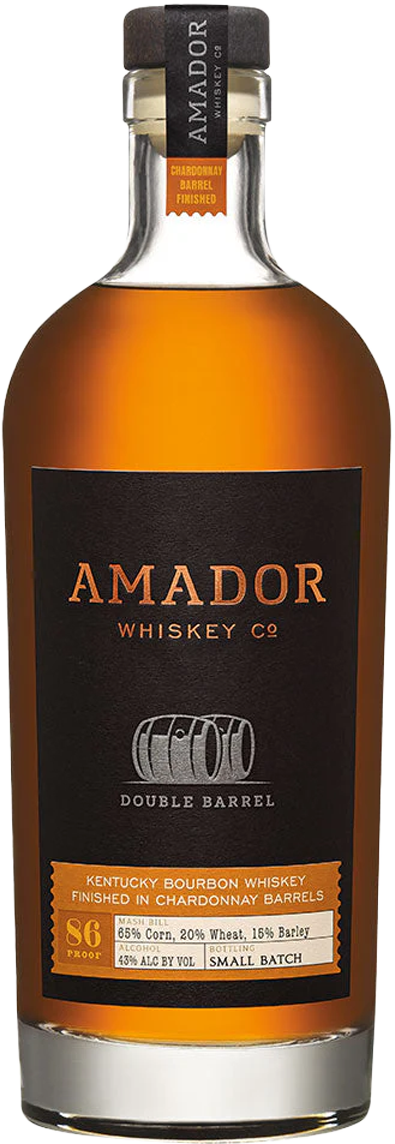 Amador Whiskey Co. 'Double Barrel' Chardonnay Cask Finish Kentucky Bourbon Whiskey