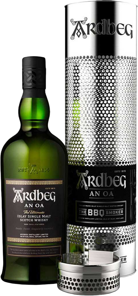 Ardbeg 'An Oa' Single Malt Scotch Whisky with BBQ Smoker