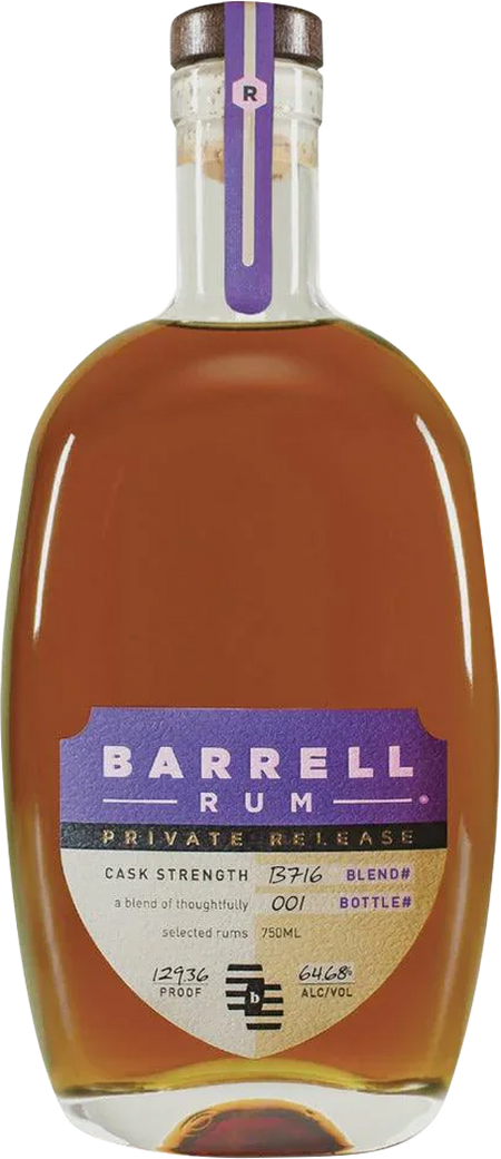 Barrell Craft Spirits Private Release Barbados Rum Cask Finish Kentucky Whiskey