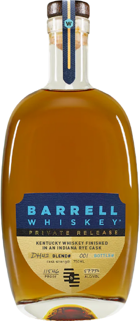 Barrell Whiskey Private Release Indiana Rye Cask DH42 Kentucky Whiskey