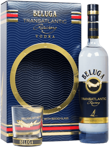 【BELUGA】TRANSATLANTIC Racing ウォッカ　グラス付き Beluga Transatlantic Racing Noble Vodka Gift Set with Glasses