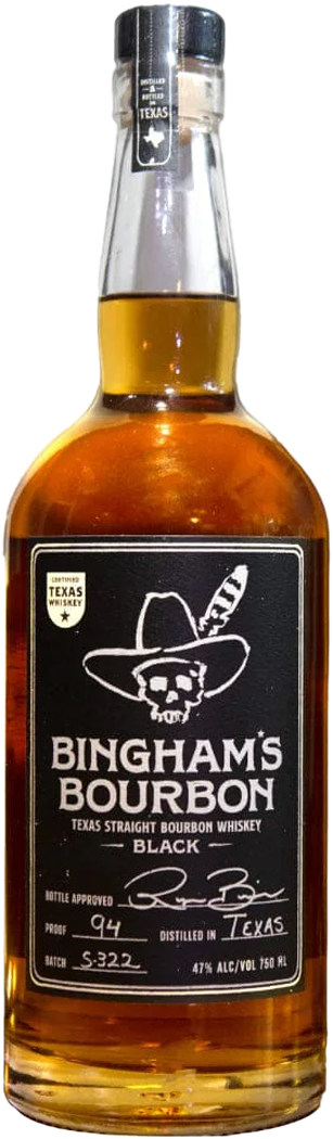 Bingham's Bourbon Black Texas Straight Bourbon Whiskey