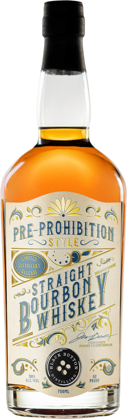 Black Button Pre-Prohibition Style Straight Bourbon Whiskey