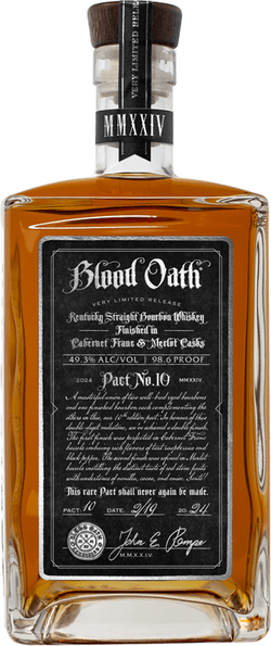 Blood Oath Pact No. 10 Kentucky Straight Bourbon Whiskey
