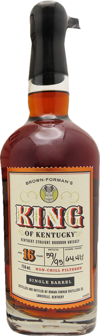 Brown Formans 'King of Kentucky' Single Barrel 16 Year Old Kentucky Straight Bourbon Whiskey