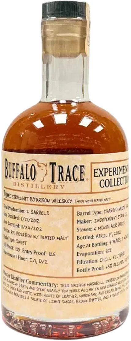 Buffalo Trace Distillery Experimental Collection Straight Bourbon Whiskey made with Peated Malt