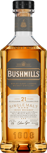 Bushmills 21 Year Old Single Malt Irish Whiskey