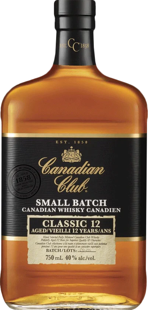 Canadian Club Small Batch Classic 12 Year Old Blended Canadian Whisky