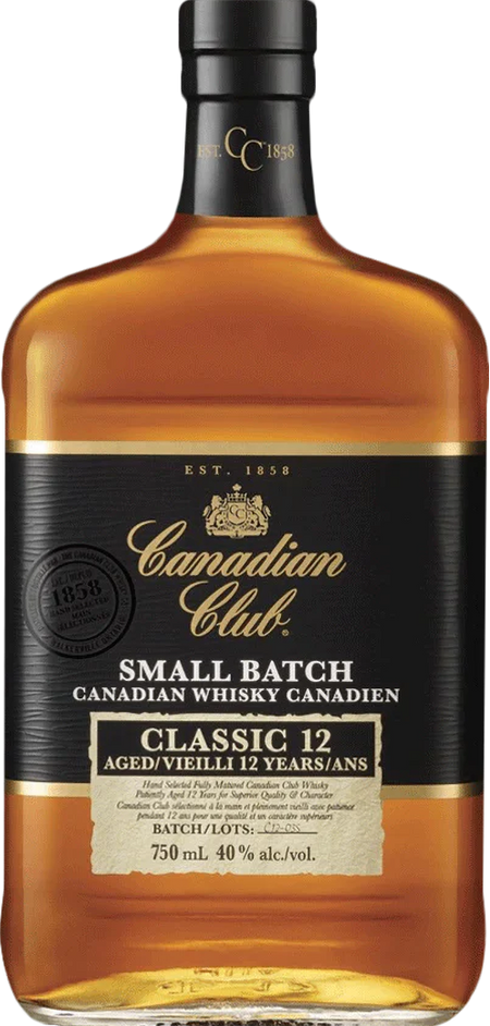 Canadian Club Small Batch Classic 12 Year Old Blended Canadian Whisky