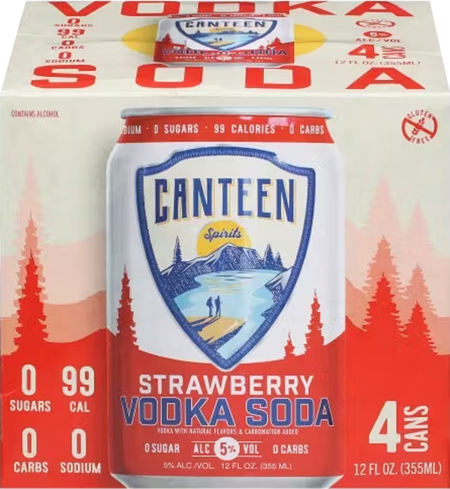 Canteen Spirits Strawberry Vodka Soda (1.42L)
