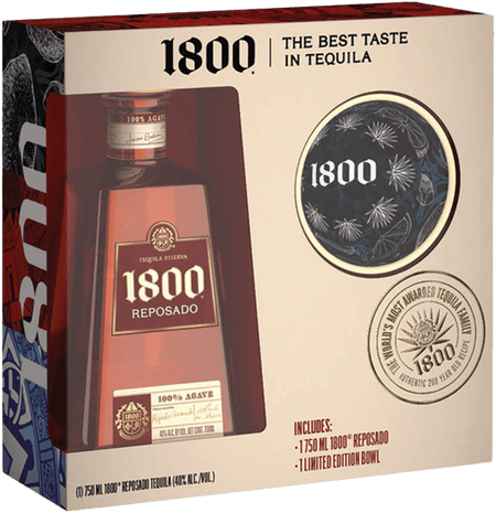 Casa Cuervo 1800 Tequila Reposado with Serving Bowl