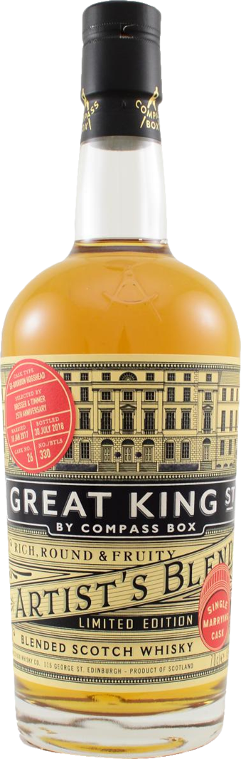 Compass Box Great King St Artist's Blend Single Marrying Cask Compass Box Great King St Artist's Blend Single Marrying Cask
