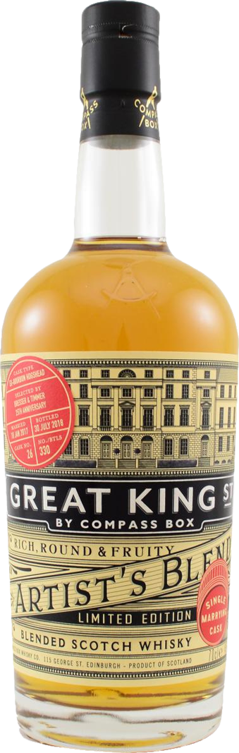 Compass Box Great King St Artist's Blend Single Marrying Cask Limited Edition Blended Scotch Whisky
