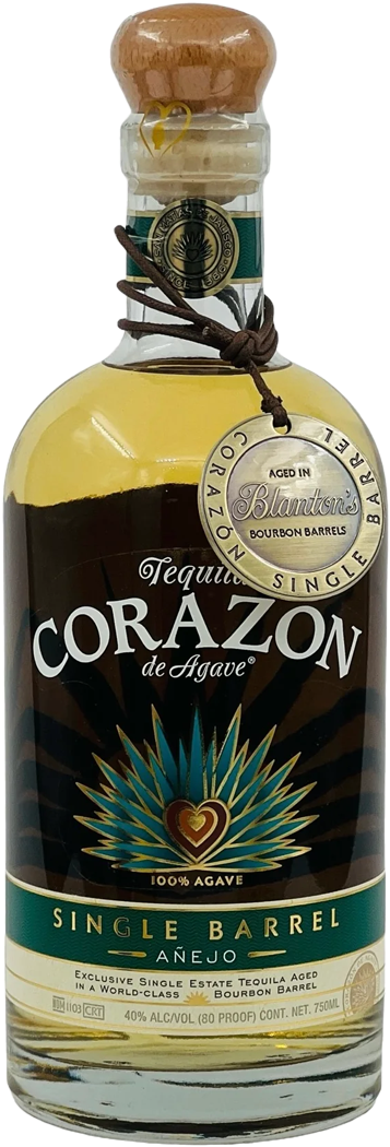 Corazón Single Barrel Blanton's Aged Single Estate Añejo Tequila