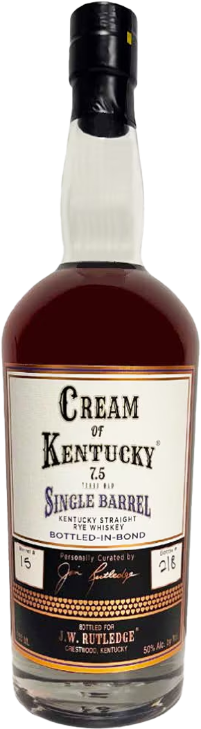Cream of Kentucky Single Barrel 7.5 Years Old Kentucky Straight Rye Whiskey